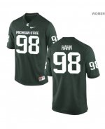Women's Cole Hahn Michigan State Spartans #98 Nike NCAA Green Authentic College Stitched Football Jersey TY50D45QV